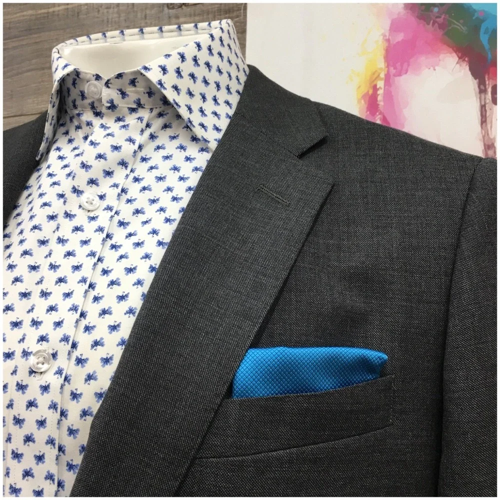 J CREW LUDLOW Men Wool Blazer Sport Coat Casual Jacket Size 44R Slim Fit Suit